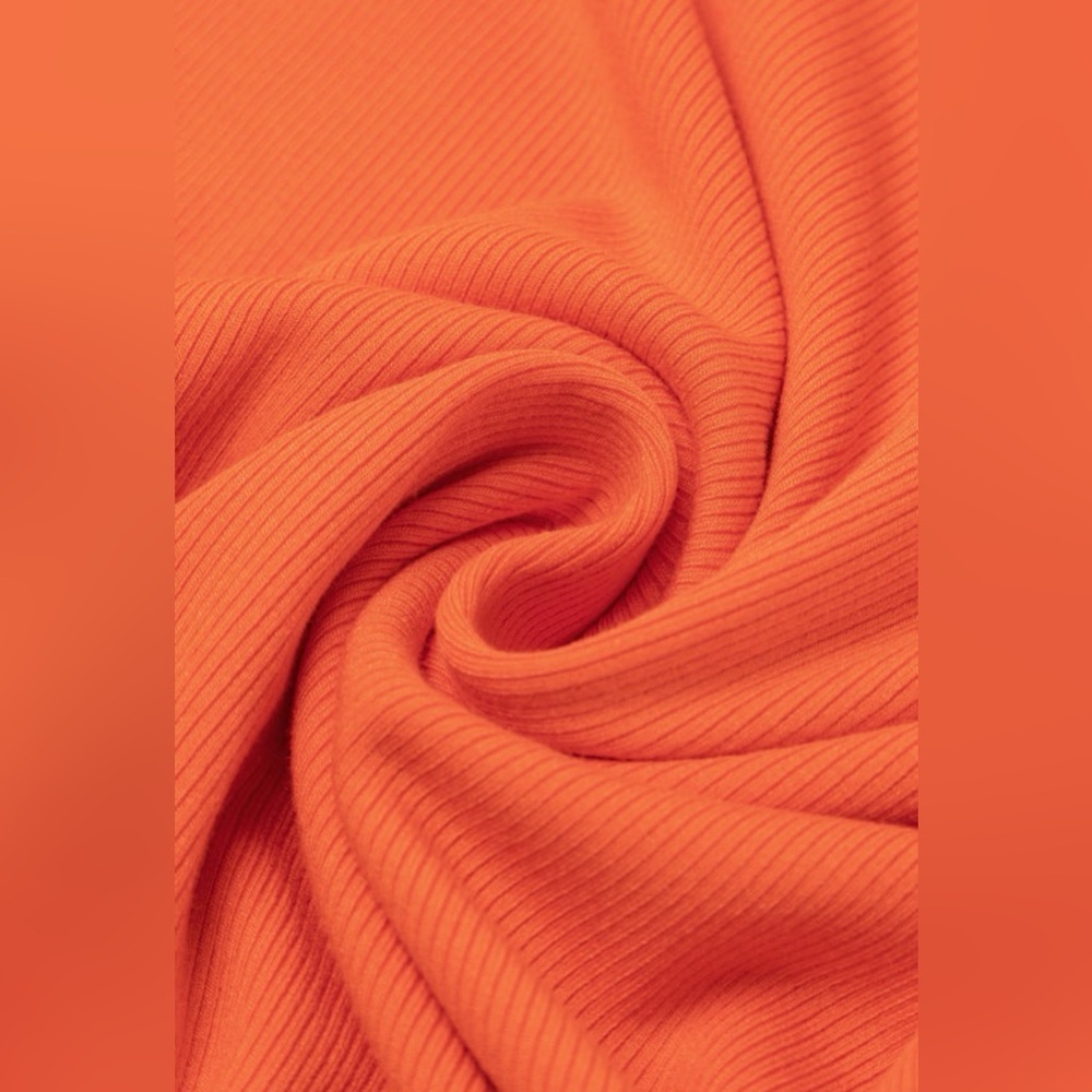 Vibrant Orange Ruffle Sleeve Top - Picture 13 of 16